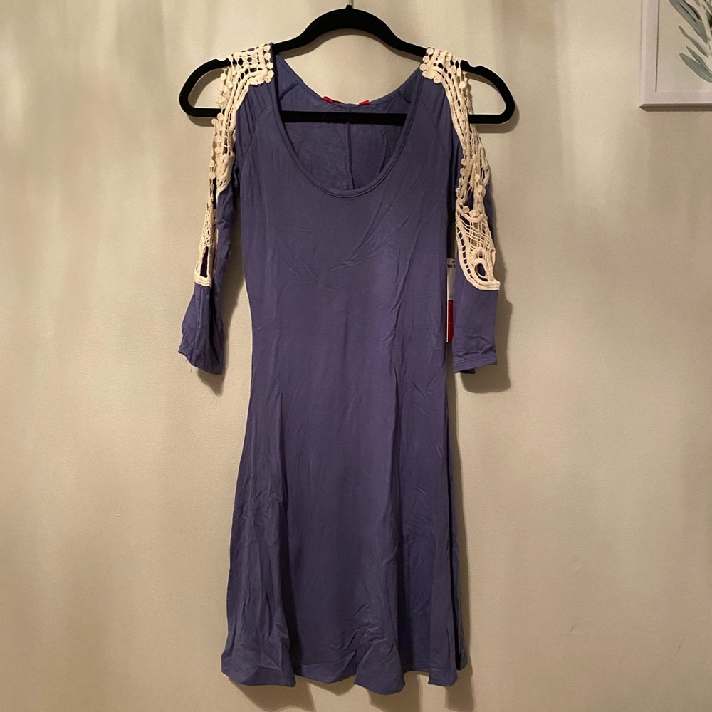Navy blue laced dress